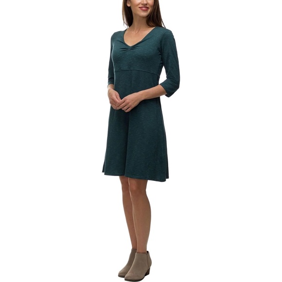 Horny Toad 3/4 Sleeve Dress in Teal Blue Green Women's size Small - Picture 1 of 7